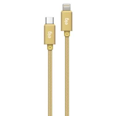 Imagem de Cabo Apple Elg Tcl10bg Lightning E USB Tipo-c Dourado 1m