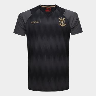 Imagem de Camiseta Flamengo Energia Masculina - Braziline, Preto, Cinza, GG