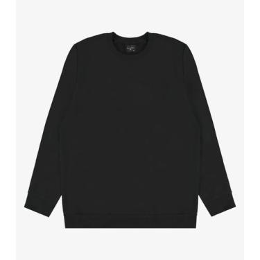 Imagem de Moletom Masculino Felpado Básico Diametro Preto, G, Preto