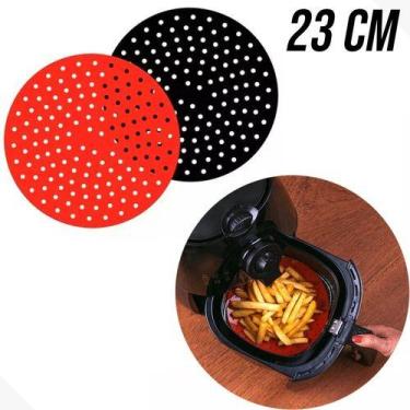 Imagem de Tapete Protetor Silicone Redondo Air Fryer Universal 23cm - Nodeck