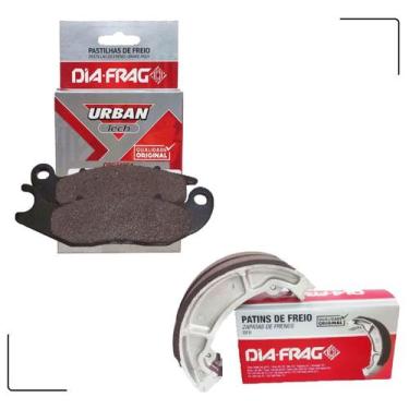 Imagem de Kit Pastilhas e Lonas de Freio Crosser 150 2014-2018 Diafrag