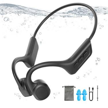 Imagem de Fones de ouvido de condução óssea para natação IP68 à prova d'água 32G