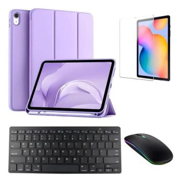 Imagem de Kit Capa Smart Para Ipad A16 11 + Teclado + Mouse + Película - Cases, 