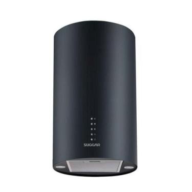 Imagem de Coifa Suggar De Ilha Redonda TP3521PT 35cm Quartzo Preta 110V, 110V