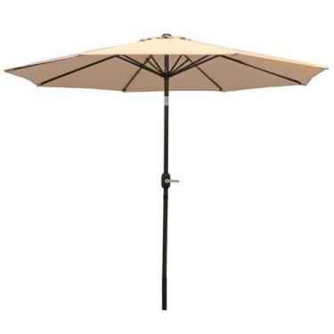 Imagem de Ombrelone Central Praia Jardim 2,70 Metros Articulado Bege - Revomax, 