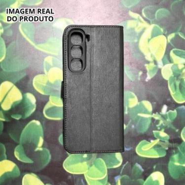 Imagem de Capa Carteira Estojo P/ Infinix Hot 60/60i ou Kit + Película Vidro 3D 