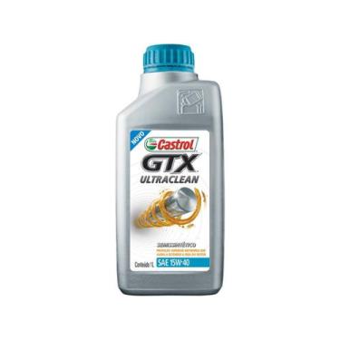 Imagem de Óleo Motor 15W40 Castrol GTX Ultraclean Semissintético 1L - CASTROL - 