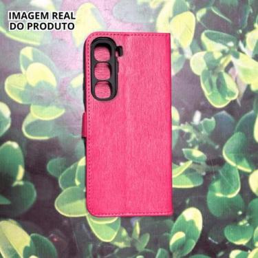 Imagem de Capa Carteira Estojo P/ Infinix Hot 60/60i ou Kit + Película Vidro 3D 
