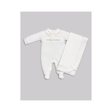 Imagem de Macacão Longo Branco Anjos Baby, P, Branco