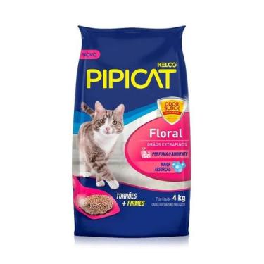 Imagem de Areia Higiênica Pipicat Floral para Gatos 4kg