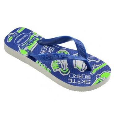 Imagem de Chinelo Infantil Menino Havaianas Kids Athletic Estampa 4127273, Branc