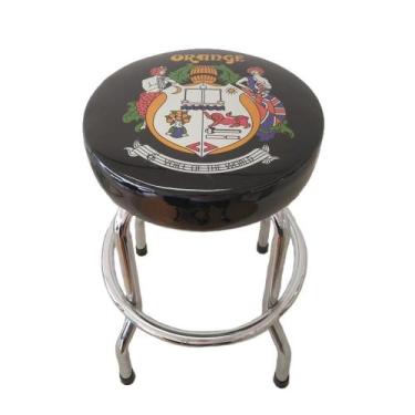 Imagem de Banco Orange Barstool 24 Polegadas Crest Logo