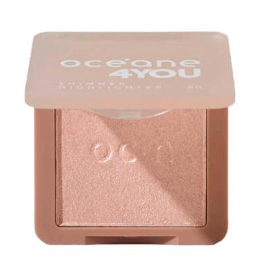 Imagem de Océane 4you Shimmer Highlighter Rose - Iluminador Facial Rosado 6g - O