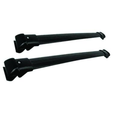 Imagem de Rack Teto Travessa Aluminio Preto 1 metro Universal o Par - Automotive