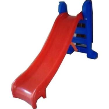 Imagem de Escorregador Médio 3 Degraus Vermelho - Sophia Brinquedos 
