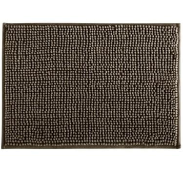 Imagem de Tapete Dallas Microfibra Marrom -  60cm x 40cm - Corttex
