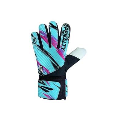 Imagem de Luva De Goleiro Penalty Delta Race XXIV - Adulto, 10, Azul, Rosa