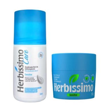 Imagem de Kit Desodorante Herbíssimo Roll-on + Pote Sensitive - Dana