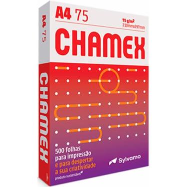 Imagem de 1.000 Folha Papel Sulfite A4 75g - Chamex, Branco