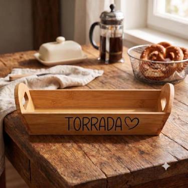 Imagem de Cesto de Bambu (29 cm) Torrada - Ingá, Torrada