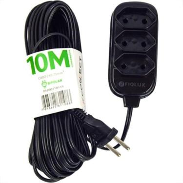 Imagem de Extensao Fiolux Pl Connect 2P+T 10M Preto