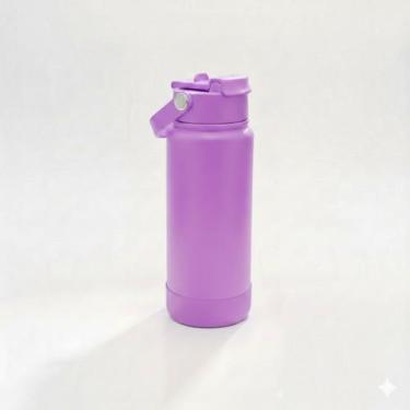 Imagem de Garrafa Térmica TR-007 800ml Aço Inox com Protetor de Silicone - blihi