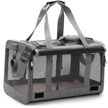 Imagem de Bolsa de Transporte Pet Esportiva - Com Bolso Dispenser e Cortina de P