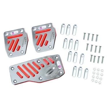 Imagem de Pedaleira Cromada vermelha Modelo Si Shekparts Cod.ref. Corsa meriva p