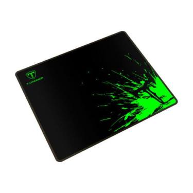 Imagem de Mouse Pad Gamer T-dagger Lava s  t Tmp100, Preto com Verde