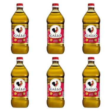 Imagem de Kit 06 Azeite De Oliva Tipo Único Português Gallo Garrafa 2l