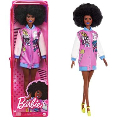 Barbie Fashionista com cabelo cacheado