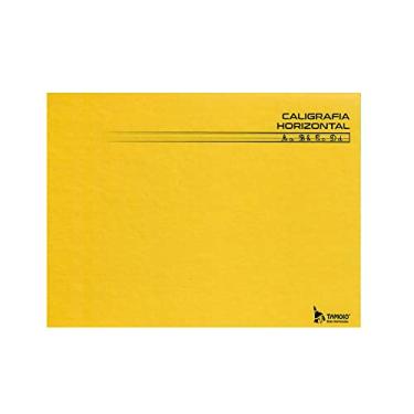 Imagem de Caderno de Caligrafia, Brochura, Tamoio, Capa Dura, Horizontal, 1/4, Amarelo, 96 Folhas, Unidade, 22056