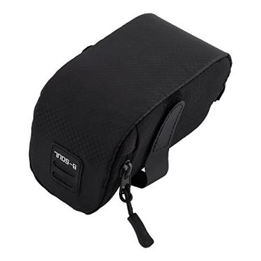 Imagem de Bolsa para selim de bicicleta, bolsa de selim de poliéster superleve, bolsa de armazenamento com abertura sob o assento com zíper para a maioria dos tipos de bicicletas (preto)