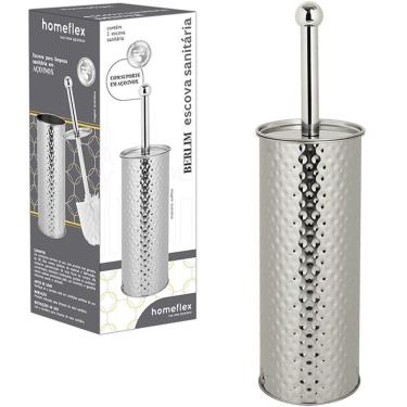 Imagem de Escova Sanitaria Com Suporte Redondo De Inox Berlim 38X10Cm