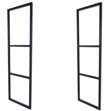 Imagem de 2 Suportes Prateleira Tripla Estilo Industrial Parede Teto