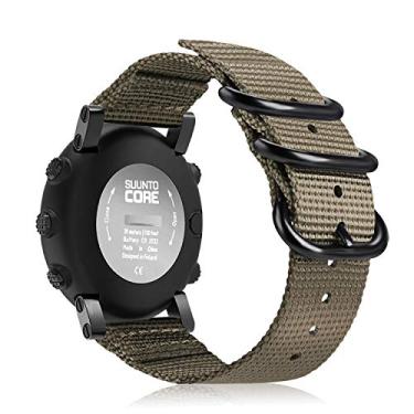 Imagem de Pulseira de relógio Fintie compatível com Suunto Core, pulseira esportiva de substituição de nylon premium com fivela de metal para relógio inteligente Suunto Core, Desert Tan