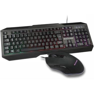 Imagem de Combo teclado E mouse USB gamer 2400 dpi LED TC239 multilaser