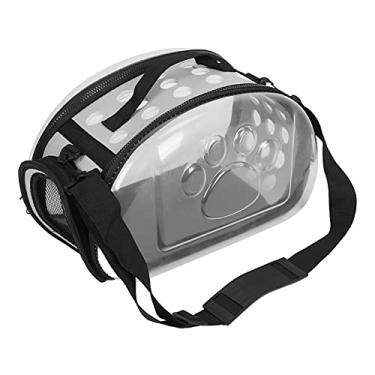 Imagem de Bolsa de transporte para animais de estimação ao ar livre, Bolsa de transporte de animais de estimação Porta-ombro para cães transportadora para cachorro ao ar livre Porta-animais(cinza, S)