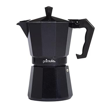 Imagem de Primula Cafeteira clássica para café expresso e de fogão, pote Moka para fabricação de café italiano e cubano, cafeteira grega, cafeteras, 6 xícaras de café expresso, preto