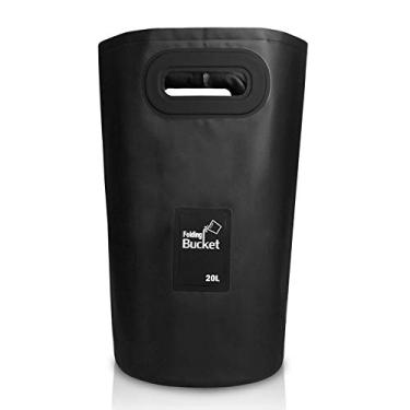 Imagem de Kiboule Balde dobrável 20L Bolsa à prova d'água ao ar livre Bolsa Seca Grande ty Saco Seco Leve Saco de Equipamento de Campismo Saco de Balde Portátil Portador de Água Caixa de Lavagem de Armazenamen