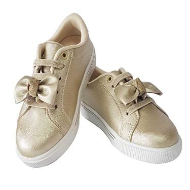 Imagem de Tênis Infantil Menina Klin Moon 225 Laço Dourado-25