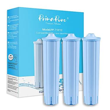 Imagem de Pacote com 3 filtros de água para máquina de café PrimaPure para substituição Jura Capresso Clearyl Blue 71445, 67879, ENA3, ENA4, ENA5, J6, J9, J95 certificado para NSF / ANSI 42 por IAPMO R&T