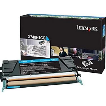 Imagem de Lexmark LEXX748H1CG cartucho de toner laser ciano, alto rendimento 10.000 páginas