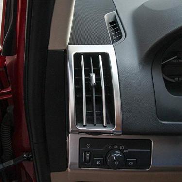 Imagem de JIERS Para Land Rover Freelander 2 2008-2016, estilo de carro, ABS cromado, interior, capa de ventilação de ar, decoração de moldura, acessórios automotivos