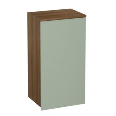Imagem de Armário Luciane Aéreo Fabi 40 cm 1 Porta - Avela/Verde Jade