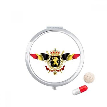 Imagem de Porta-comprimidos com emblema nacional da Bandeira da Bélgica