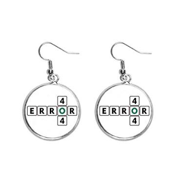 Imagem de Brinco de prata com pingente de orelha de coincidência de busca de erros, joia feminina