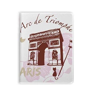 Imagem de Caderno Arch Of Triumphal France Paris capa de goma Diário capa macia Diário