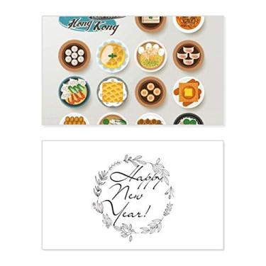 Imagem de Cartão de felicitações Hong Kong Foodie China Ano Novo Festival Bless Message Present