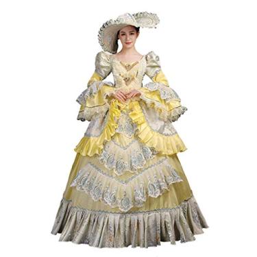 Imagem de CountryWomen Vestido de festa rococó vitoriano vestido de baile de máscaras de Maria Antonieta Vestido de festa Steampunk Vestidos de festa, Baile de máscaras_9, Small